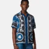 Slim fit skjorte i silketwill med print