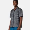 Slim fit skjorte i silketwill med print