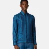 Slim fit skjorte i silketwill med print