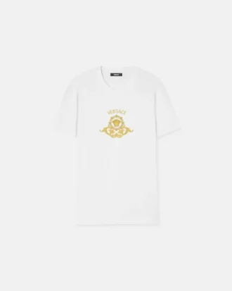 Slim fit T-shirt i bomuldsjersey med print