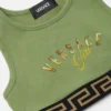 Stretch-bomuldsjersey-top med print til børn
