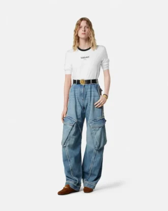 Stretch-T-shirt i viskose-jersey