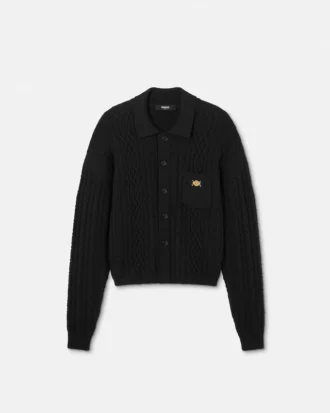 Strikket sweater i blandet uld