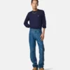 Strikket sweater i uldblanding