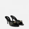 Studded Opera Bow Mules 85 mm