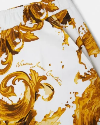 Sweatpants i bomuldsjersey med print
