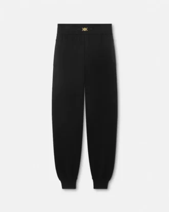 Sweatpants i kashmir-bomuldsstrik