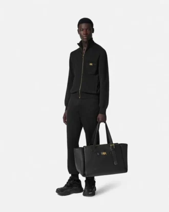 Sweatpants i kashmir-bomuldsstrik