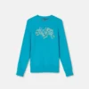 Sweatshirt i bomuldsjersey med print og dekorationer