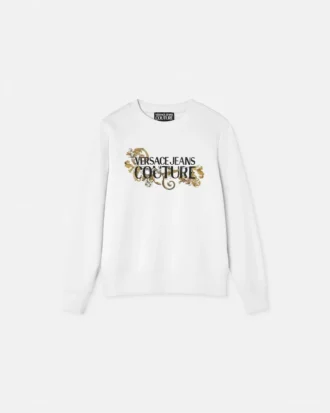Sweatshirt med krystal-logo