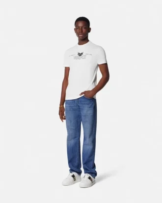T-shirt i bomuldsjersey med print