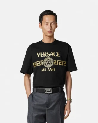 T-shirt i bomuldsjersey med print