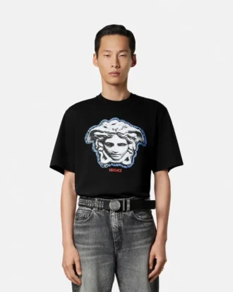 T-shirt i bomuldsjersey med print