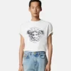 T-shirt i bomuldsjersey med print