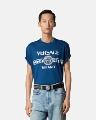 T-shirt i bomuldsjersey med print
