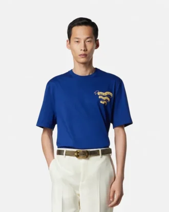 T-shirt i bomuldsjersey med print