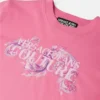 T-shirt i bomuldsjersey med print og pynt