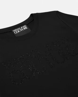 T-shirt-kjole med krystal-logo