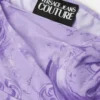 Top i draperet viskose med print