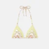 Triangel-bikinitop med print