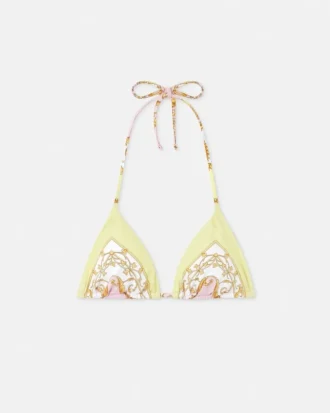 Triangel-bikinitop med print