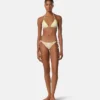 Triangel-bikinitop med print