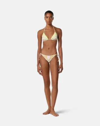 Triangel-bikinitop med print