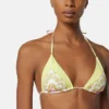 Triangel-bikinitop med print