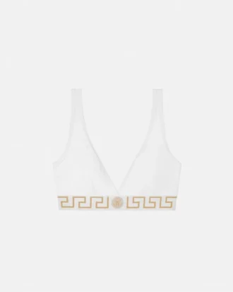 Triangel-bralette i bomuldsjersey