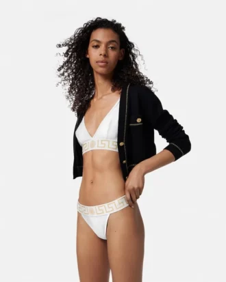 Triangel-bralette i bomuldsjersey