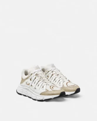 Trigreca Jacquard lædersneakers