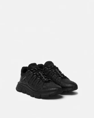 Trigreca Jacquard lædersneakers