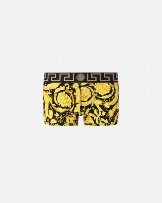 Trusser i bomuldsjersey med Jacquard-print
