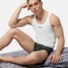 Trusser i bomuldsjersey med Jacquard-print