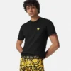 Trusser i bomuldsjersey med Jacquard-print