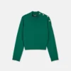 Uld-kashmir strikket boxy sweater