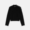 Uld-kashmir strikket boxy sweater