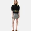Uld-kashmir strikket boxy sweater
