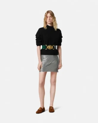 Uld-kashmir strikket boxy sweater