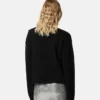 Uld-kashmir strikket boxy sweater