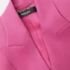 Uldblazer med enkeltradet lukning