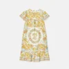 Underwater Barocco Ruffled Silk Kids Dress