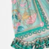 Underwater Barocco Ruffled Silk Kids Shorts