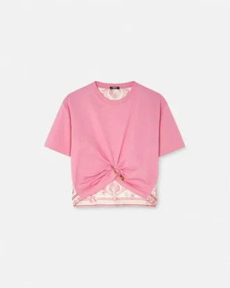 Underwater Barocco Safety Pin Crop T-shirt