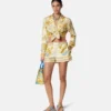 Underwater Barocco Silk shorts