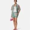 Underwater Barocco Silk shorts