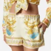 Underwater Barocco Silk shorts