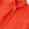 V Allover Jacquard Silk Lavallière Shirt
