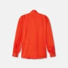 V Allover Jacquard Silk Lavallière Shirt