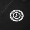 V-Emblem Zip Polo Shirt